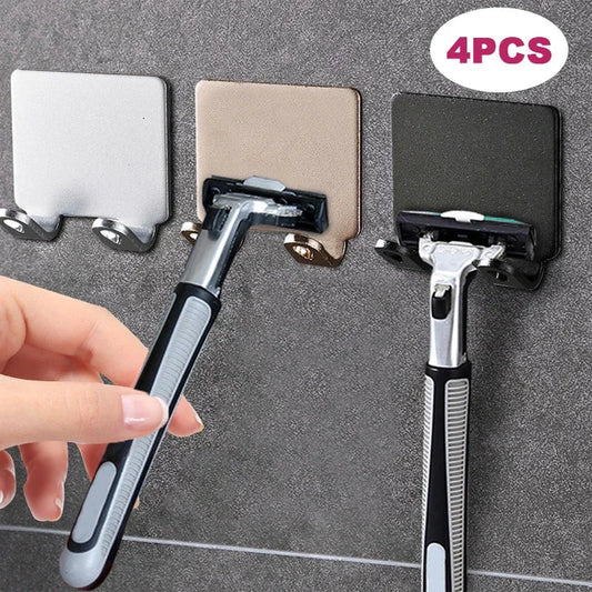 Bathroom Space Aluminum Razor Holder Storage