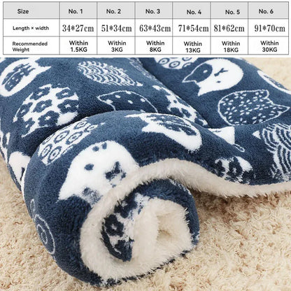 Soft Flannel Pet Mat dog